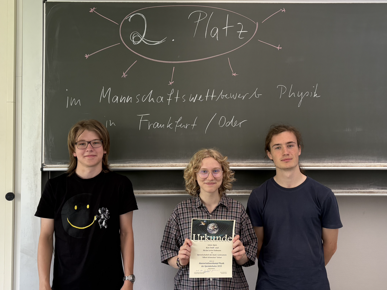 🔭 Mannschaftswettbewerb Physik (Klassenstufe 11) am Friedrich-Gauß-Gymnasium in Frankfurt/Oder (08.05.2025)